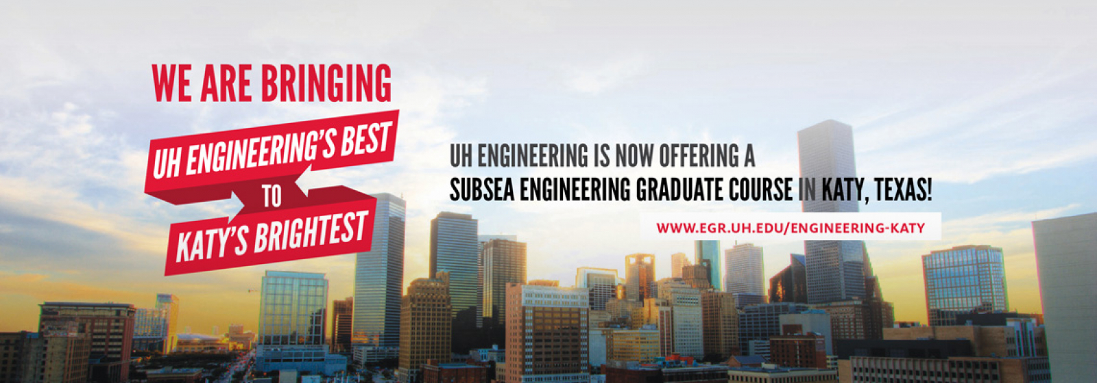 UH Engineering is now offering a subsea engineering graduate course in Katy, Texas!